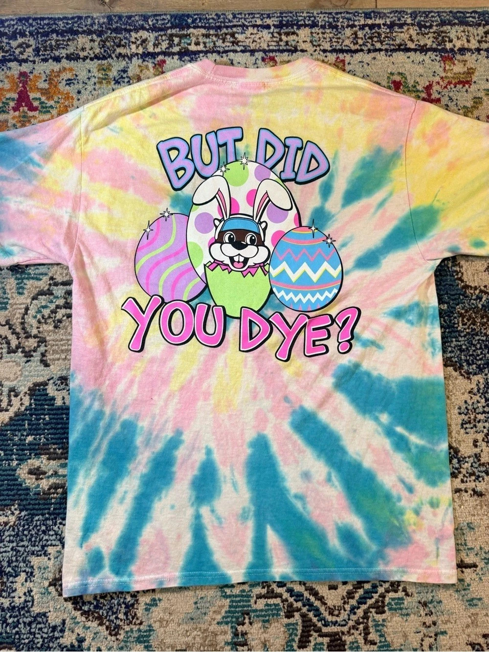 Buc-ee's But Did You Dye Easter Tie-Dye T-Shirt